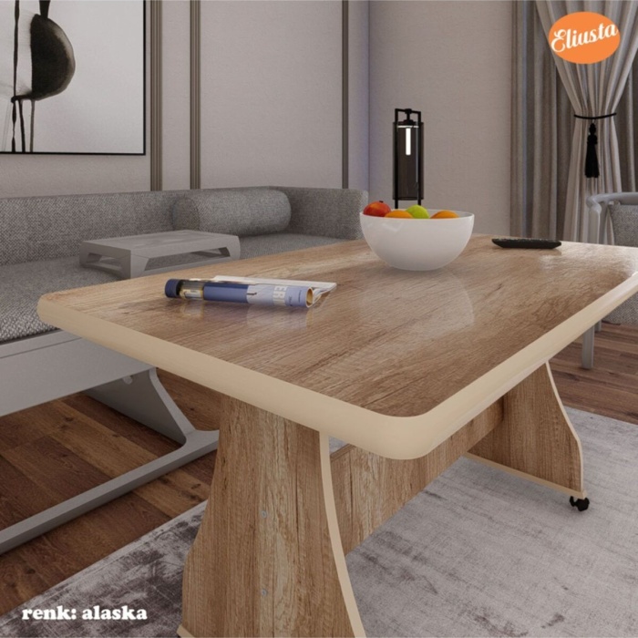 Igma Tekerlekli Mdf Masa Ofis Orta Sehpa