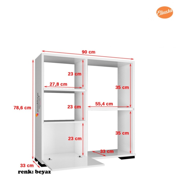 Banyo Dolabı Mutfak Dolabı Mikrodalga Dolabı Çok Amaçlı Dolap Raflı Bölmeli