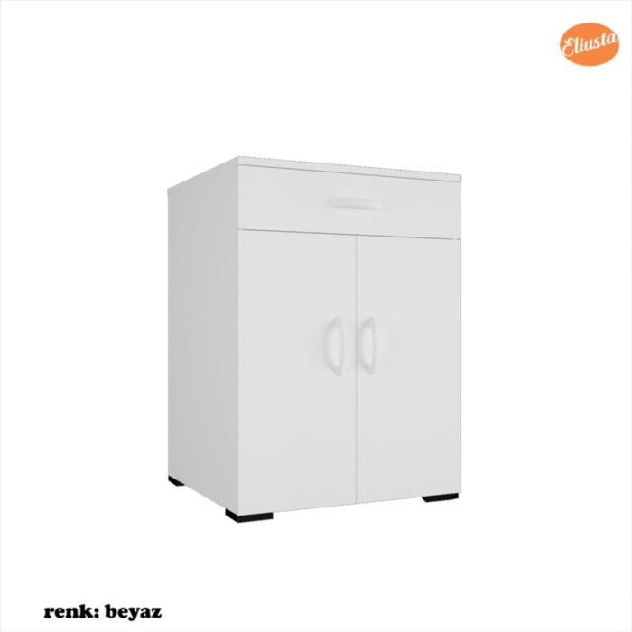 Banyo Dolabı Çekmeceli Ve 2 Kapaklı Çok Amaçlı Dolap Mutfak Dolabı Ofis Dolabı