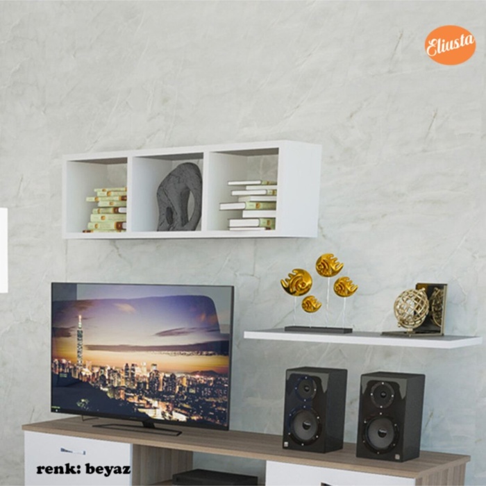 Ofis Takımı Tv Ünitesi Takımı Tv Sehpası Orta Sehpa Asma Kitaplıklı Raflı