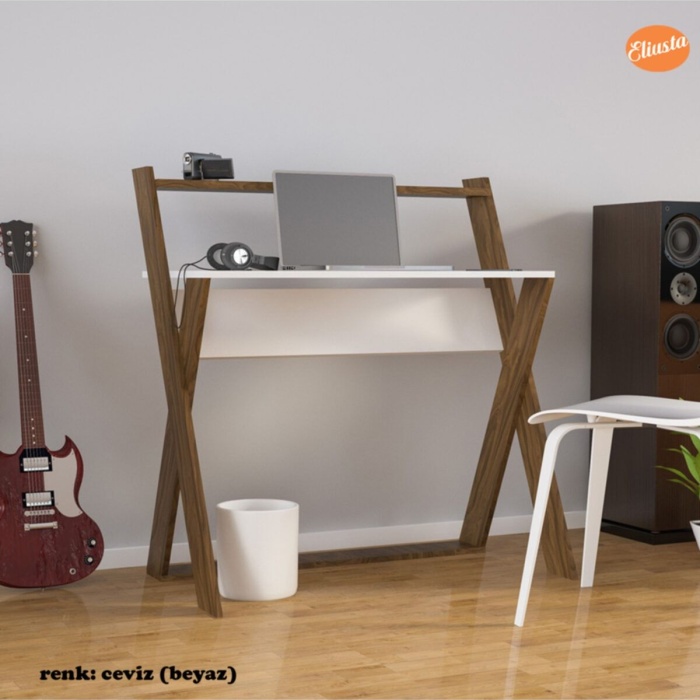 X Çalışma Masası Bilgisayar Masası Ofis Masası Bölmeli Laptop Masası