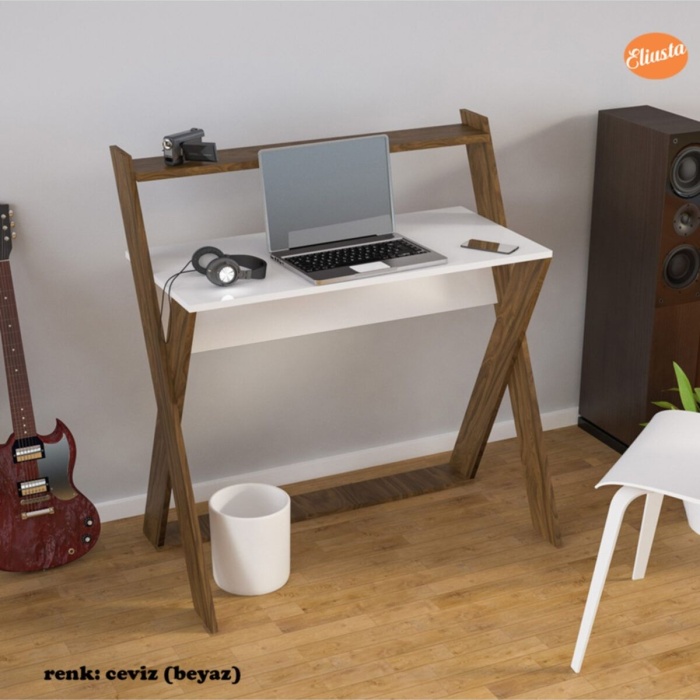 X Çalışma Masası Bilgisayar Masası Ofis Masası Bölmeli Laptop Masası