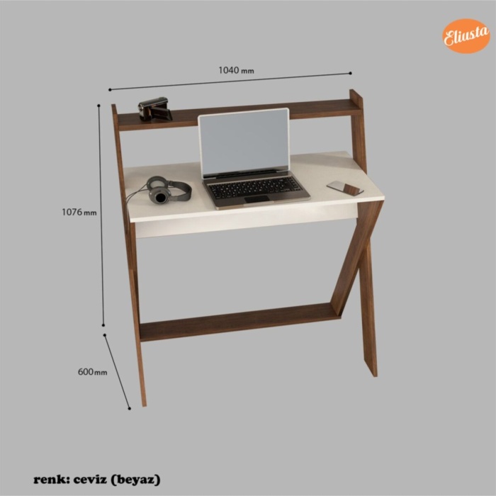 X Çalışma Masası Bilgisayar Masası Ofis Masası Bölmeli Laptop Masası