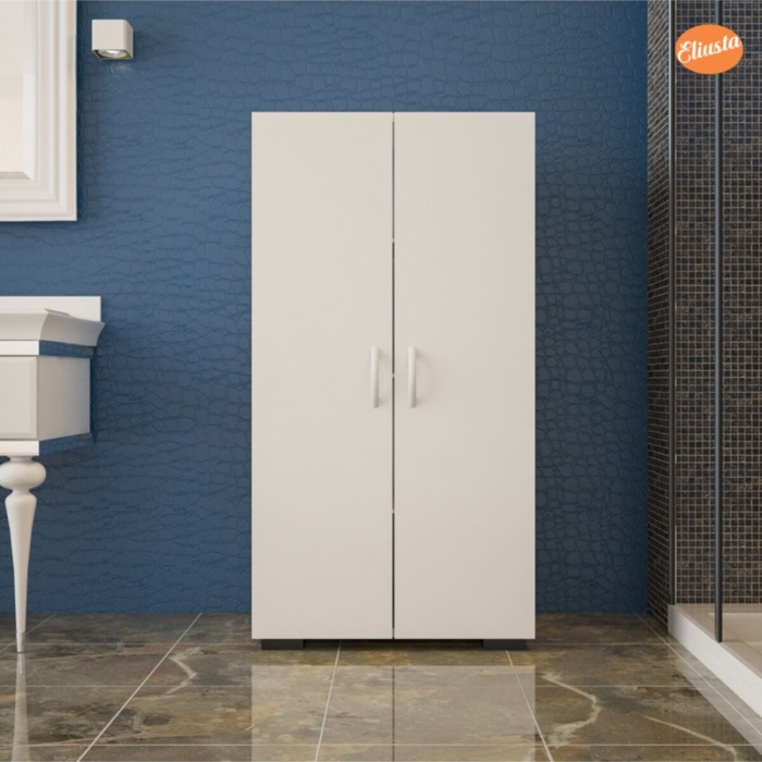 Çok Amaçlı Dolap Banyo Dolabı Mutfak Dolabı Kiler Kapaklı Raflı