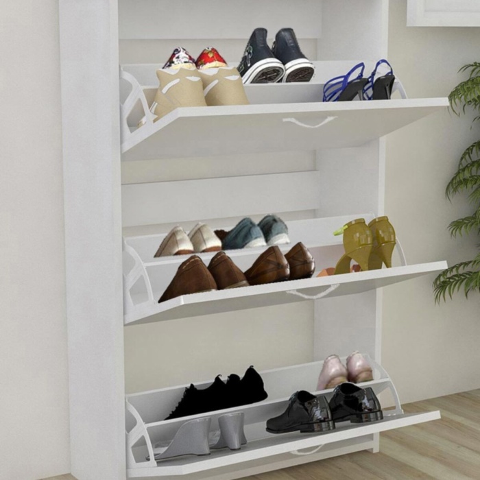 Duser Kapaklı Ayakkabılık Dolabı 3 Kapaklı Ayakkabı Dolabı