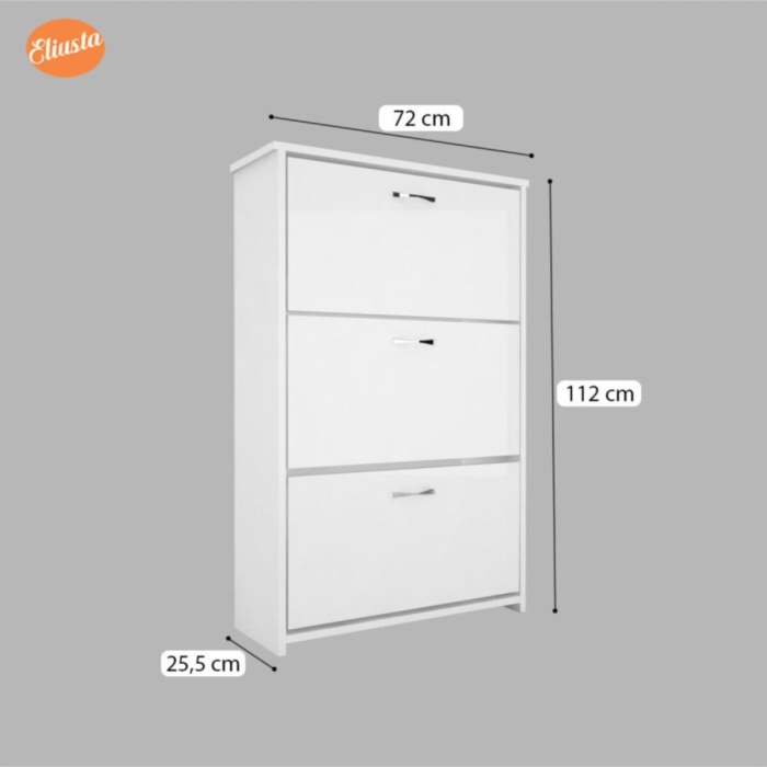 Duser Kapaklı Ayakkabılık Dolabı 3 Kapaklı Ayakkabı Dolabı