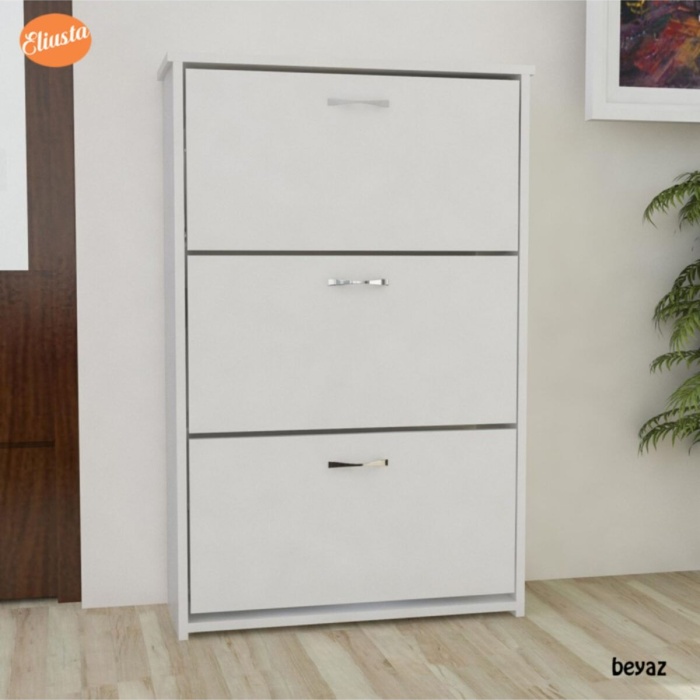Duser Kapaklı Ayakkabılık Dolabı 3 Kapaklı Ayakkabı Dolabı