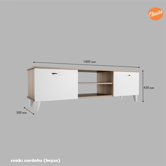 Tv Ünitesi Ofis Sehpası Raflı Lcd Sehpası Televizyon Tv Sehpası Şık