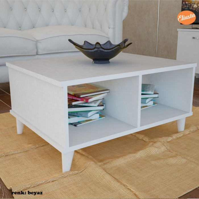 Raflı Orta Sehpa Orta Masa Ofis Sehpa Salon Sehpa