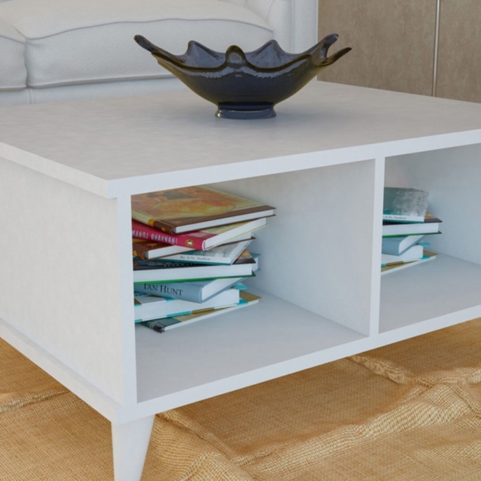 Raflı Orta Sehpa Orta Masa Ofis Sehpa Salon Sehpa