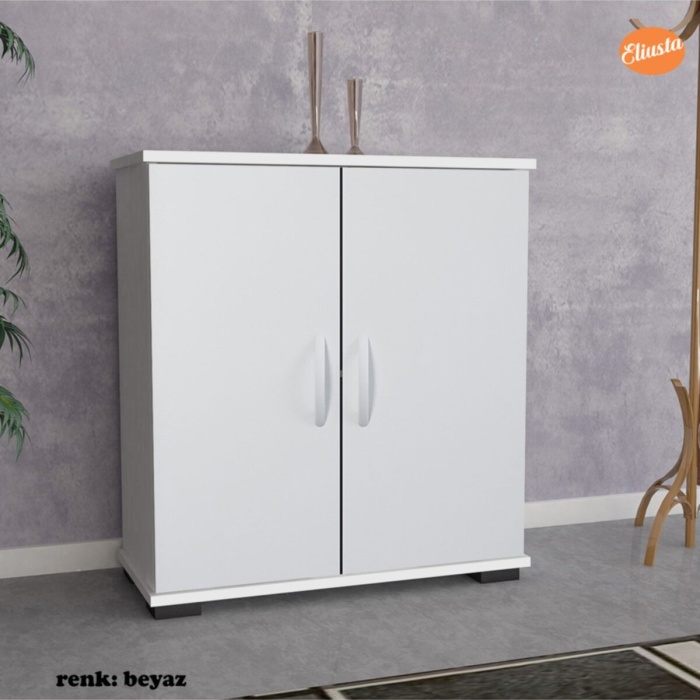 Ayakkabılık 2 Kapaklı Ayakkabı Dolabı Raflı