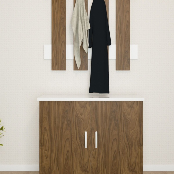 Portmanto Takım Ayakkabılık Vestiyer Askılıklı Ayakkabılık Dolabı