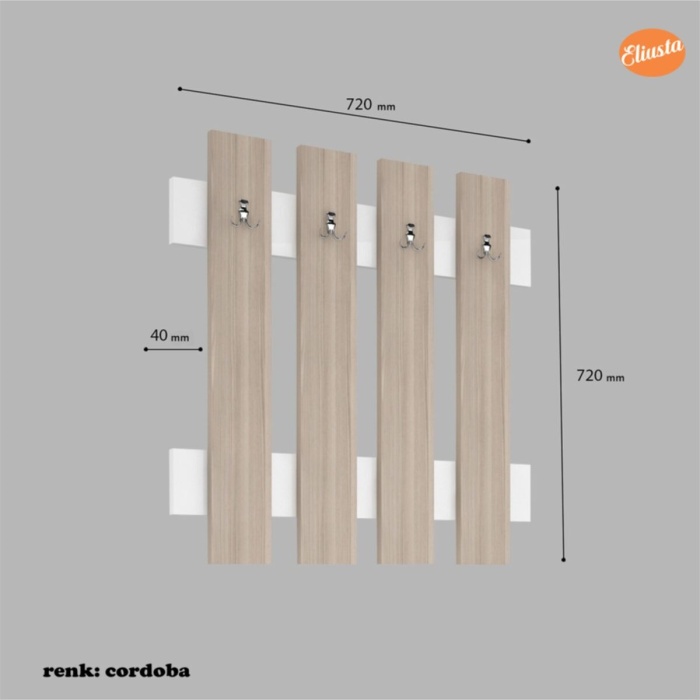 Askılık Duvar Askılığı Portmanto Antre Askılık Vestiyer