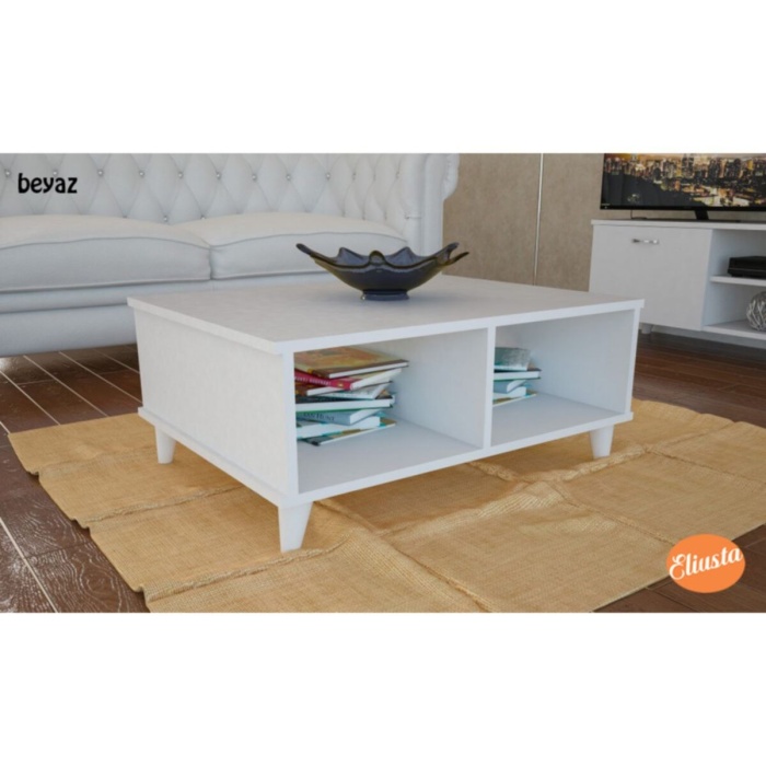 Raflı Orta Sehpa Orta Masa Ofis Salon Sehpa