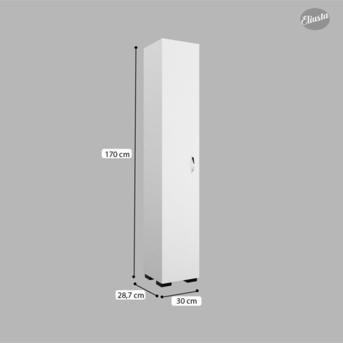 Beyaz Çok Amaçlı 5 Raflı Dolap Ard-538