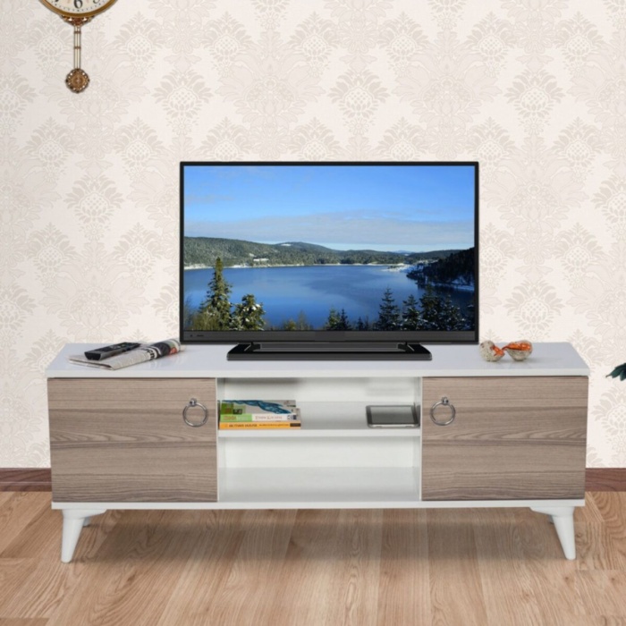 Iki Kapaklı Tv Sehpası Ofis Sehpası Tv Ünitesi