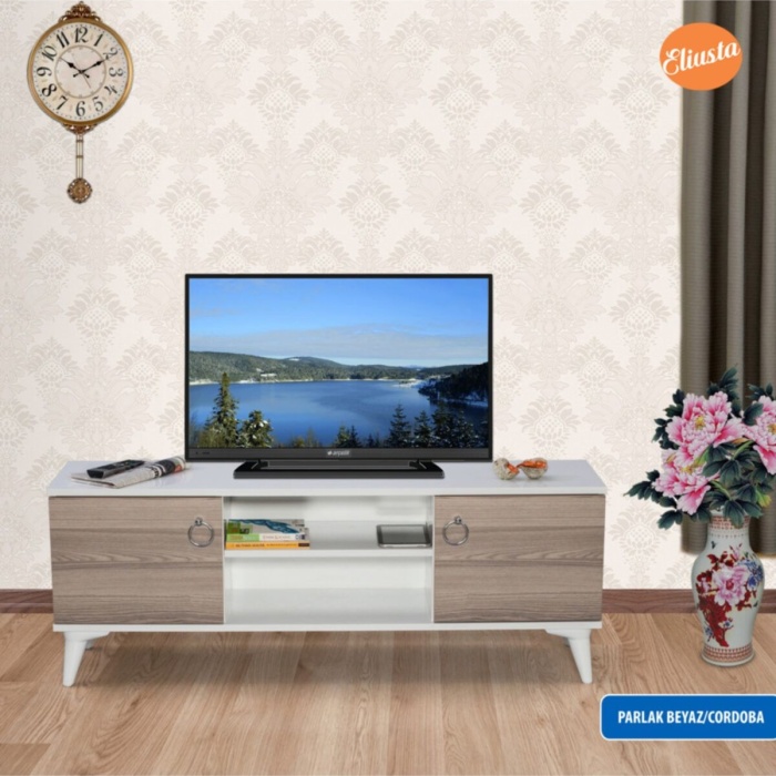 Iki Kapaklı Tv Sehpası Ofis Sehpası Tv Ünitesi