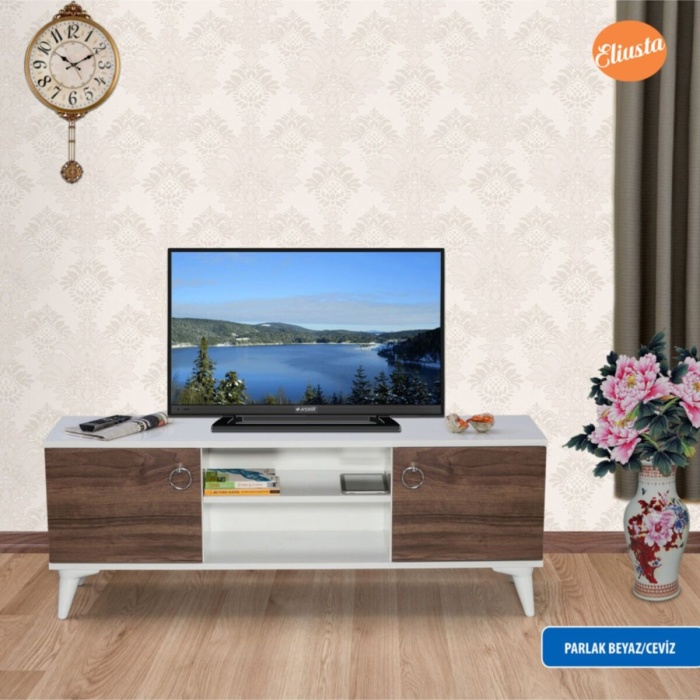 Iki Kapaklı Tv Sehpası Konsol Ofis Sehpası Tv Ünitesi