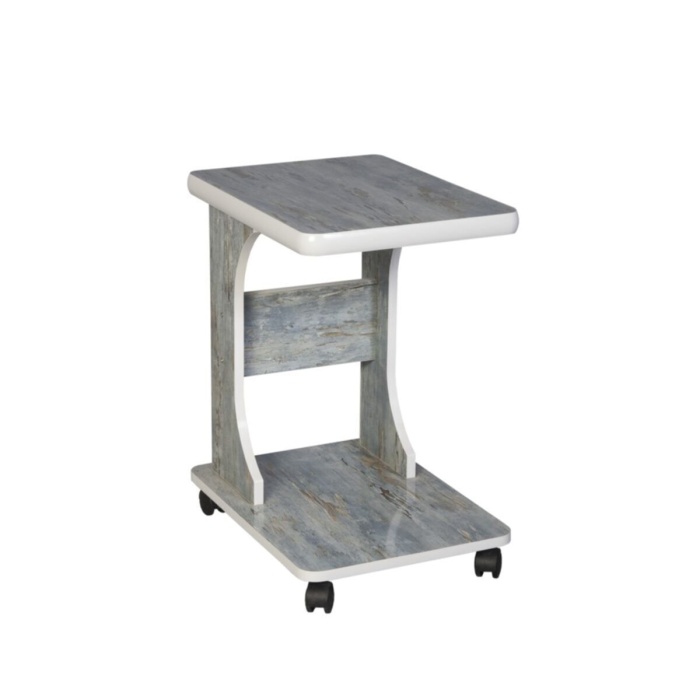 Tekerlekli C Yan Sehpa % 100 Mdf Koltuk Yanı Sehpa