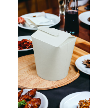 YEMEK KUTUSU DÖNER BOX BEYAZ 16 OZ BASKISIZ 500 Adet