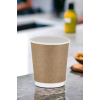 Double Wall Karton Bardak, Çift Cidarlı Model, 8oz Hacim, 100 Adet