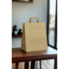 Düz İçten Saplı Kraft Kağıt Çanta, 25x30x14cm Boyutlarında, 25 Adet