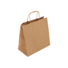 Premium Burgu Saplı Kraft Çanta, 32x33x20cm Boyutlarında, 10 Adet