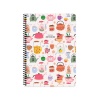 DEFTER A4 (21X29.7 cm) KARELİ, Coffee - Beyaz