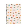 DEFTER A4 (21X29.7 cm) KARELİ, Coffee - Pembe 6 Adet