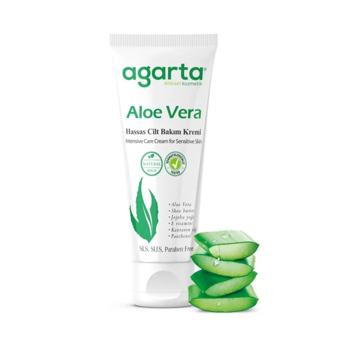 Agarta Doğal Krem AloeVera 75 ml, 6 Adet