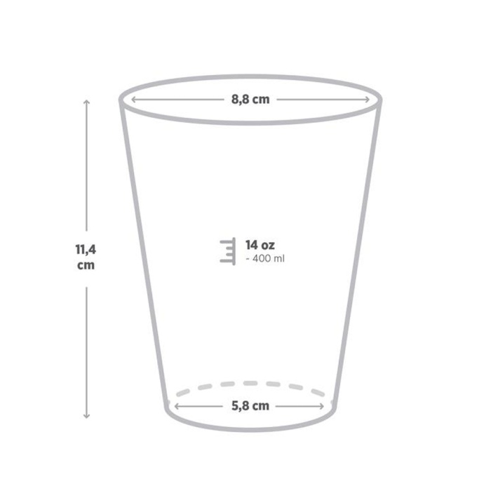 12 oz Şişman Çift Katlı Ripple Kraft Karton Bardak 500 Adet