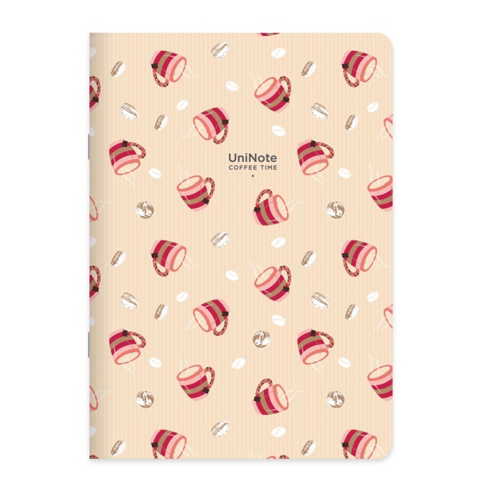 DEFTER 18.5x26 cm Noktalı, Uni-Note Coffee Time - Turuncu 6 Adet