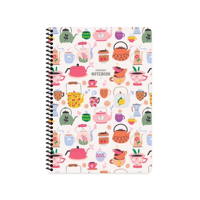 DEFTER A4 (21X29.7 cm) ÇİZGİLİ, Coffee - Beyaz