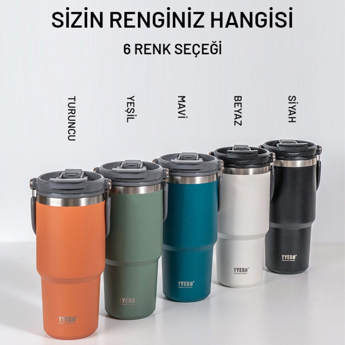 Tyeso DailyNeed Termos Vakumlu Paslanmaz Çelik 1050 ML Mavi