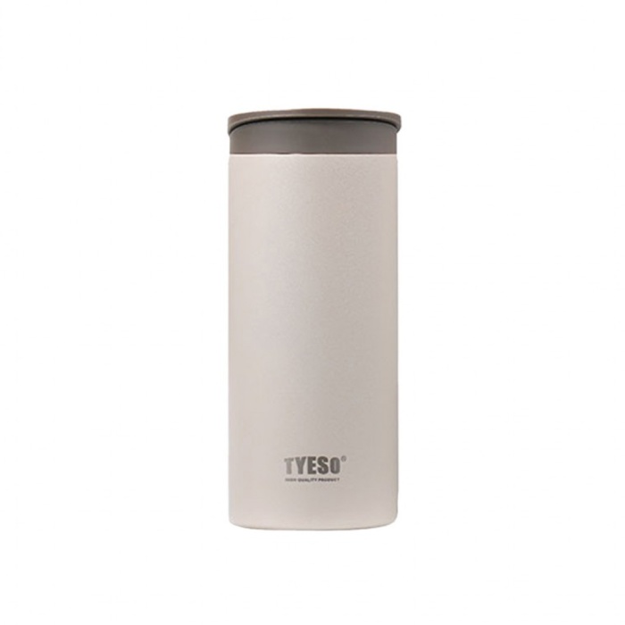 Tyeso Flat Termos Vakumlu Paslanmaz Çelik Taşıma Saplı 360 ML Beyaz