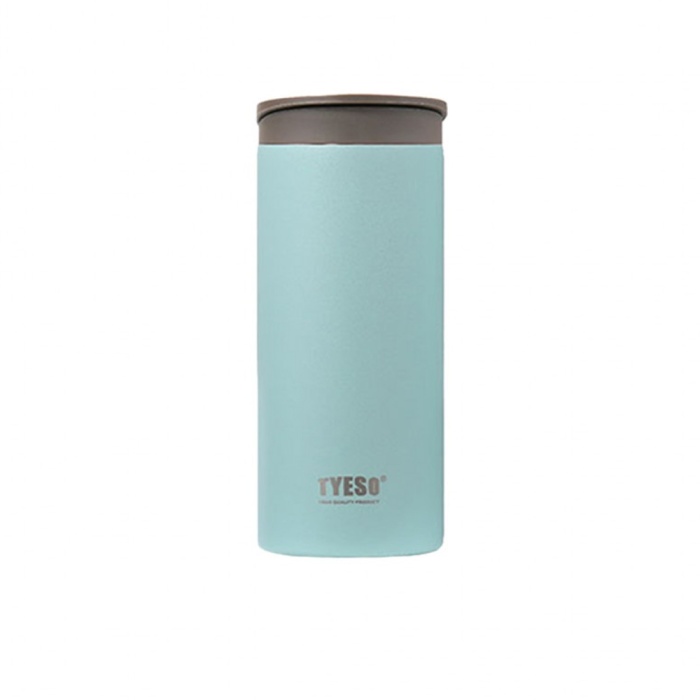 Tyeso Flat Termos Vakumlu Paslanmaz Çelik Taşıma Saplı 360 ML Yeşil