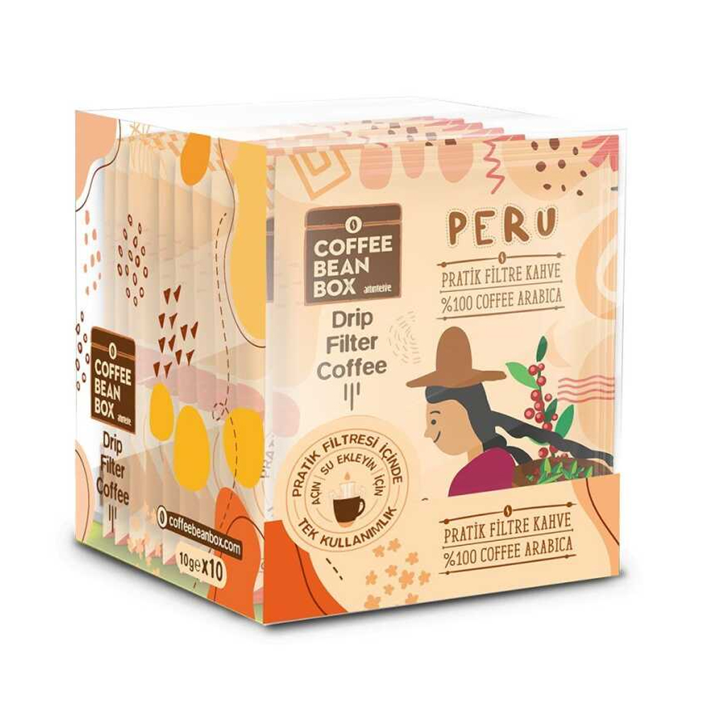 Coffe Bean Box Altıntelve Peru Pratik Filtre Kahve 10lu Kutu