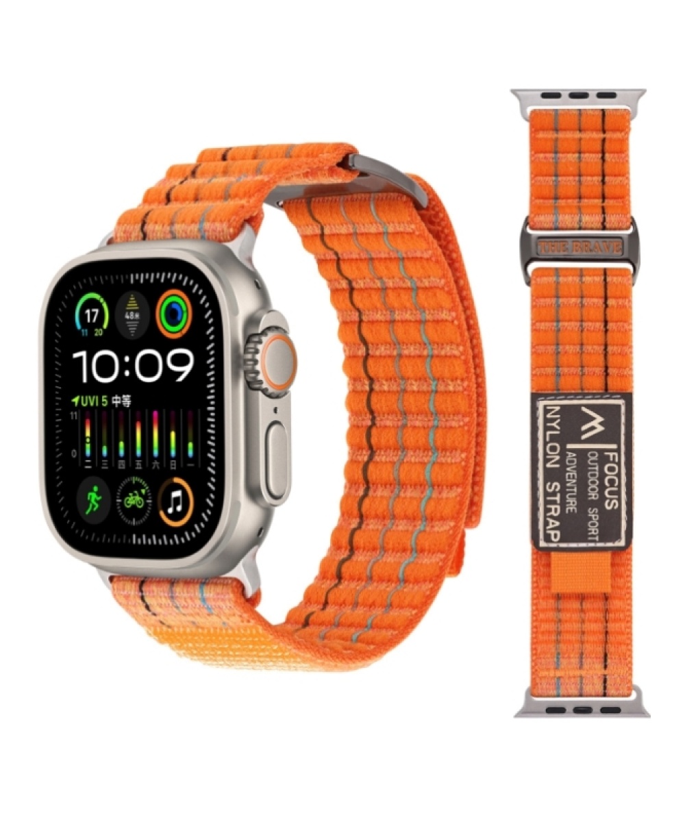 Apple Watch Ultra 2, 3, 8, 9, 10 Uyumlu Focus Trail Loop Akıllı Saat Kordonu -  Kayışı (45-49mm)