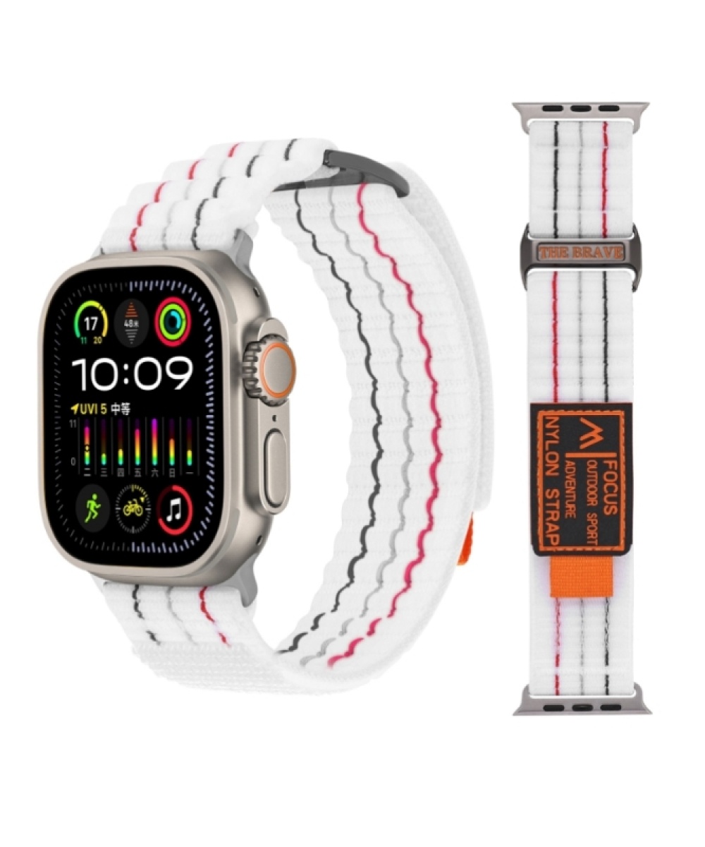 Apple Watch Ultra 2, 3, 8, 9, 10 Uyumlu Focus Trail Loop Akıllı Saat Kordonu -  Kayışı (45-49mm)