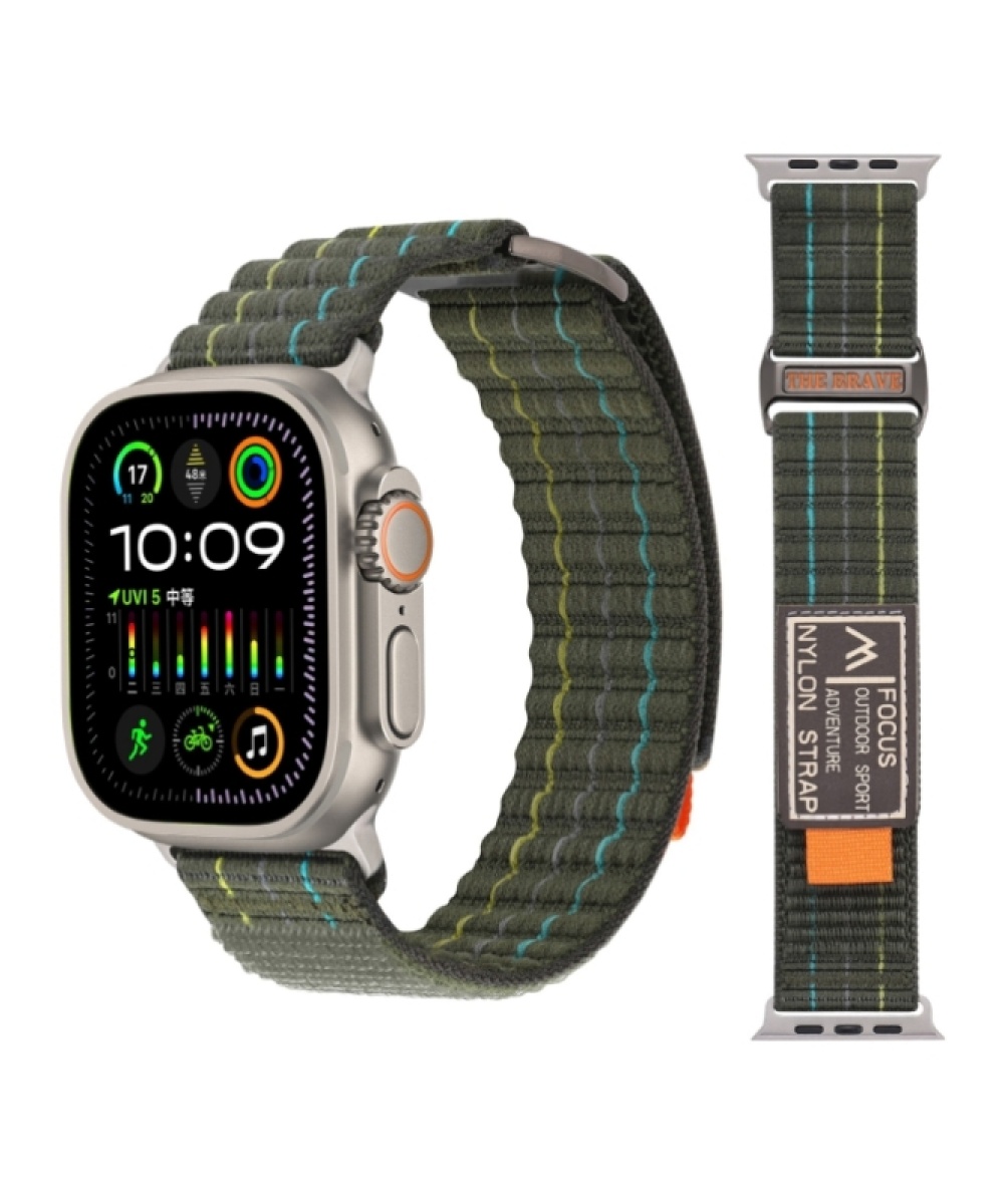 Apple Watch Ultra 2, 3, 8, 9, 10 Uyumlu Focus Trail Loop Akıllı Saat Kordonu -  Kayışı (45-49mm)