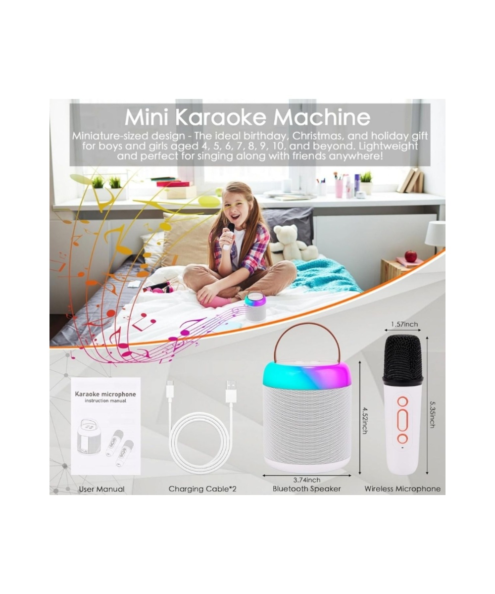 Y2 Kablosuz Bluetooth Hoparlör Taşınabilir Karaoke Mikrofon Rgb Işık 5 Ses Efekti Usb,sd,fm Speaker