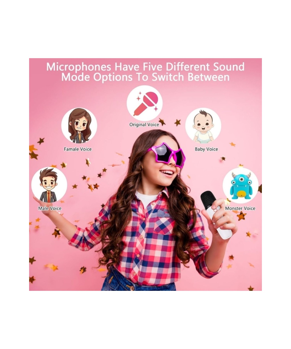 Y2 Kablosuz Bluetooth Hoparlör Taşınabilir Karaoke Mikrofon Rgb Işık 5 Ses Efekti Usb,sd,fm Speaker