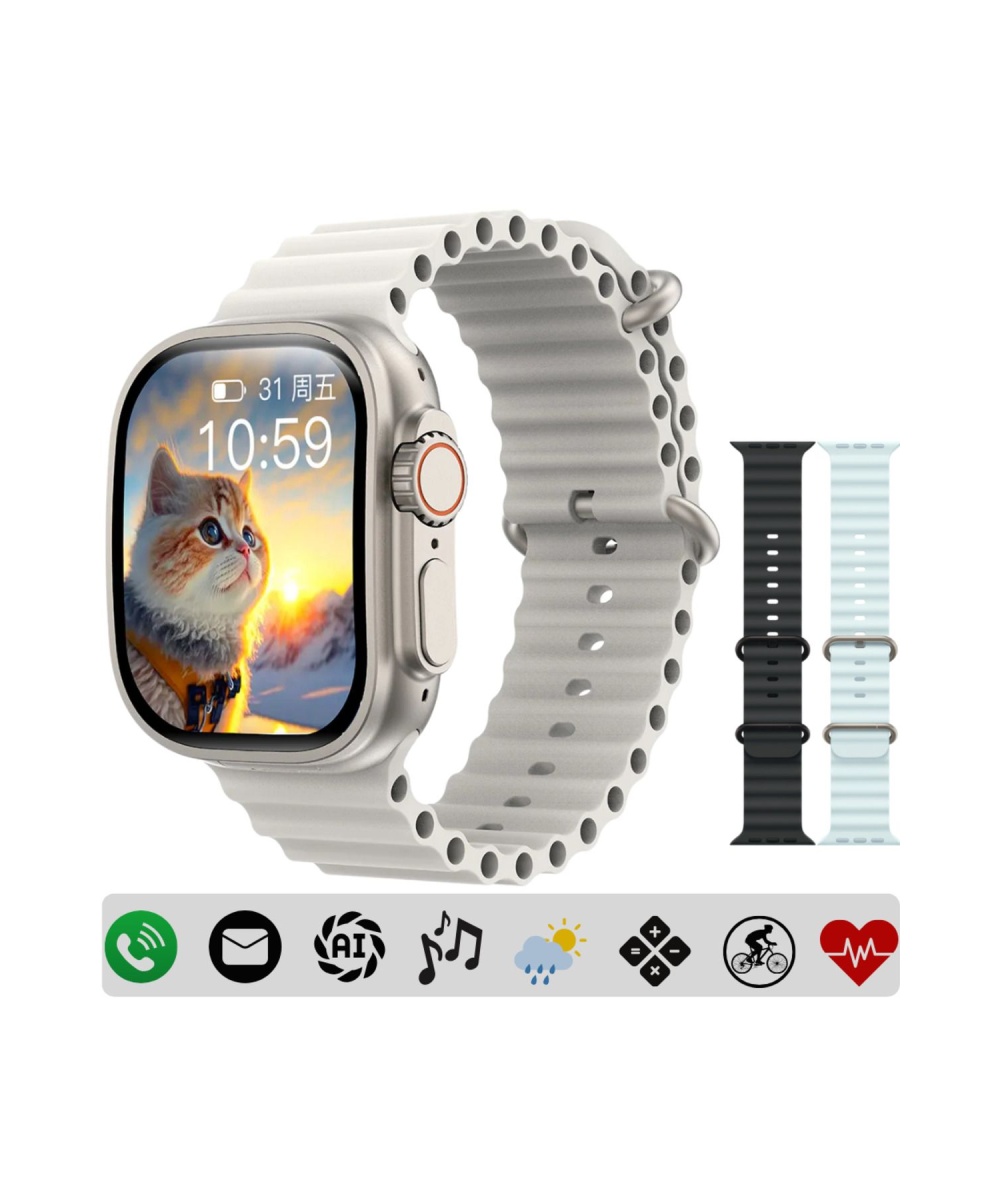 Watch HW Ultra 2 Titanyum 49mm Akıllı Saat Amoled Ekran Sesli Görüşmeli İphone Huawei Uyumlu 8-9-10