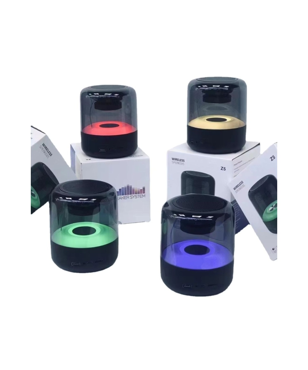 Z5 Mini Taşınabilir Kablosuz Bluetooth Hoparlör Rgb Led Işıklı Şarj Edilebilir Speaker Ses Sistemi