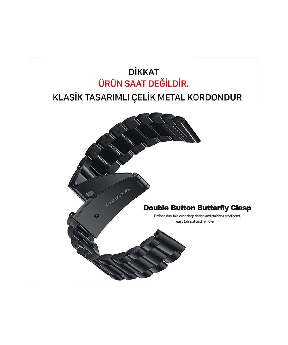 Huawei 22mm Watch Gt/gt2/gt2e/gt2 Pro/gt3/gt3 Pro/watch 3/ Paslanmaz Çelik Metal Akıllı Saat Kordon