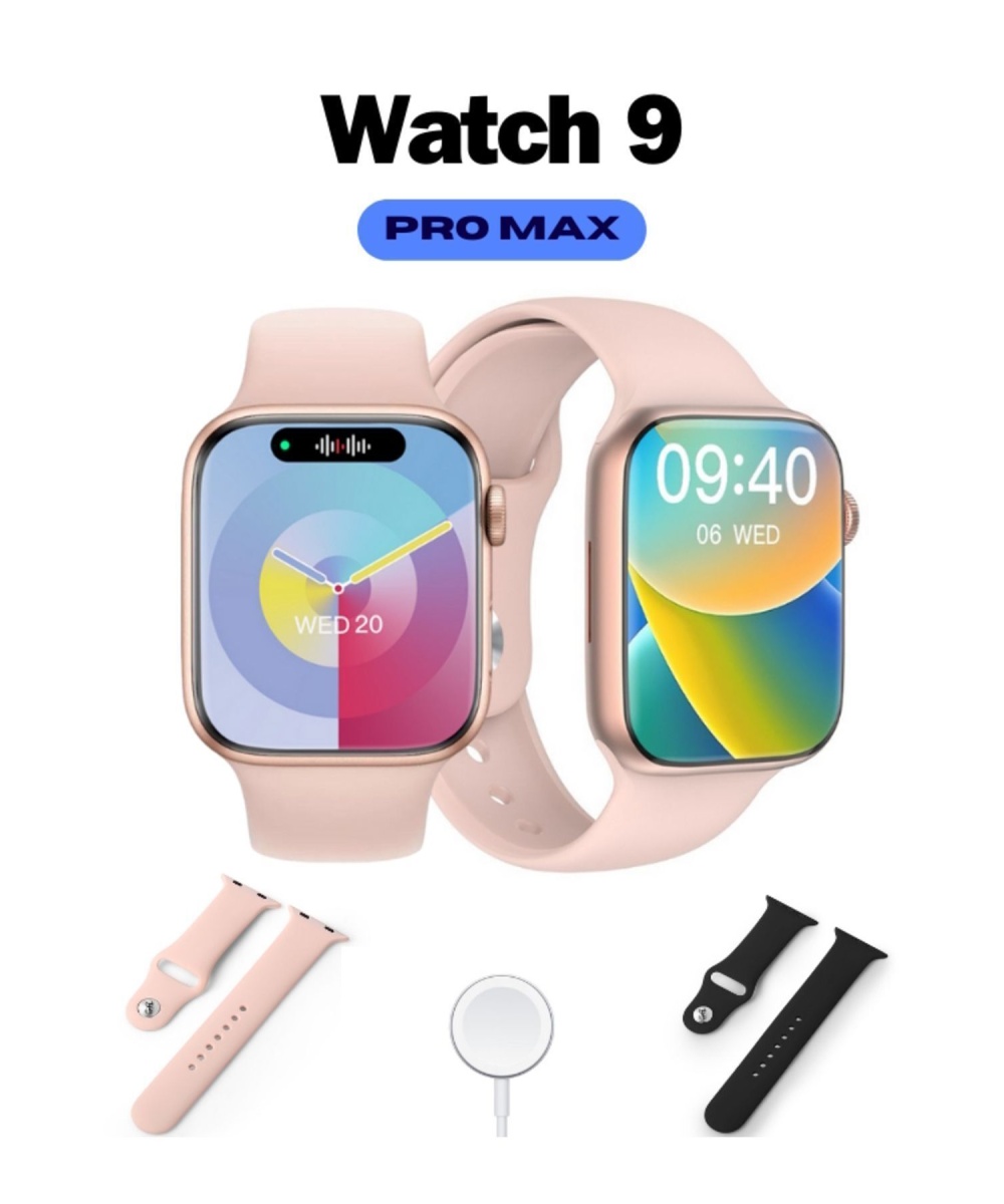 Watch 9 Promax 120hz Amoled Ekran Sesli Arama Yapan Gps,nfc ,ekg Akıllı Saat Iphone Huawei Uyumlu 8
