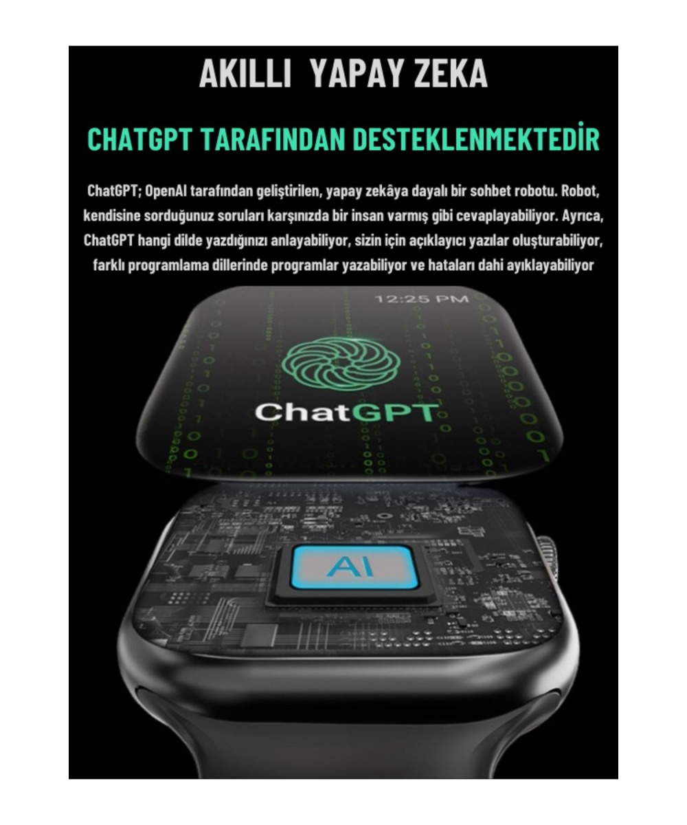 Watch 9 Promax 120hz Amoled Ekran Sesli Arama Yapan Gps,nfc ,ekg Akıllı Saat Iphone Huawei Uyumlu 8