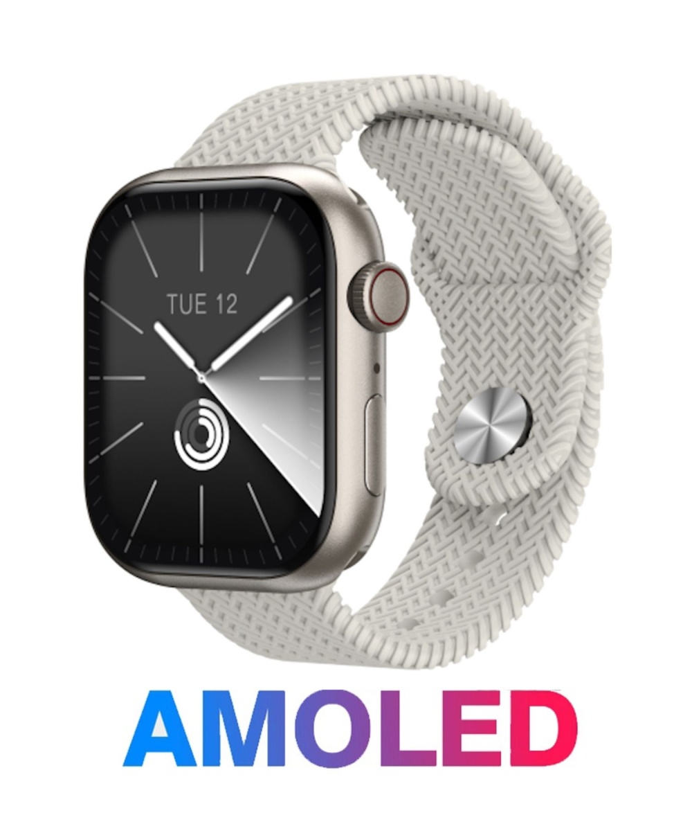 Smart Watch 9 Proplus Dinamik Ada Amoled Ekran Akıllı Saat Nfc/gps/sesli Arama Iphone Huawei Uyumlu