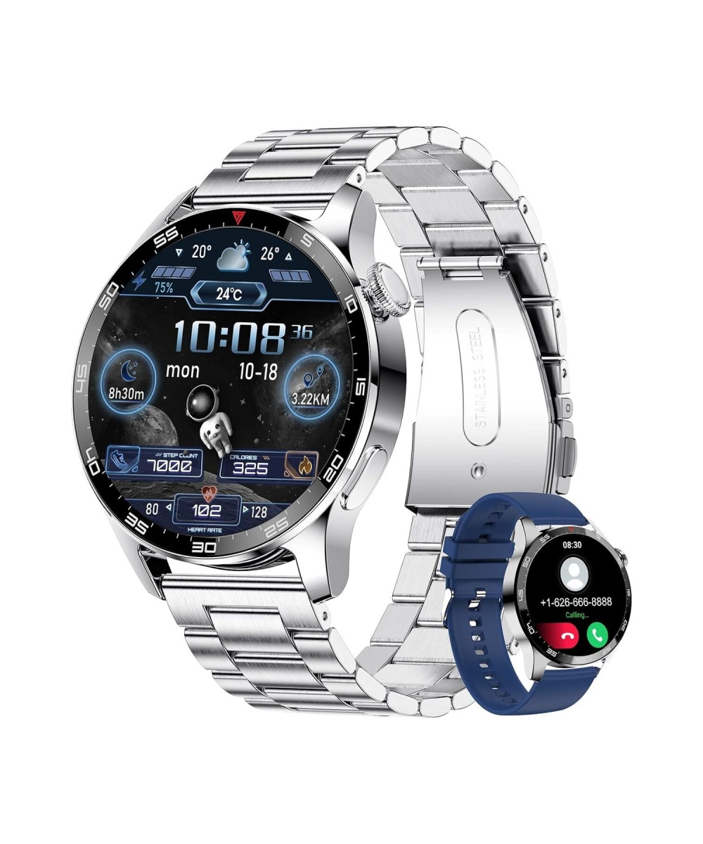 Smart Watch 8 Gps Amoled Ekran Yuvarlak Kasa Erkek Akıllı Saat Huawei Iphone Samsung Xiaomi Uyumlu