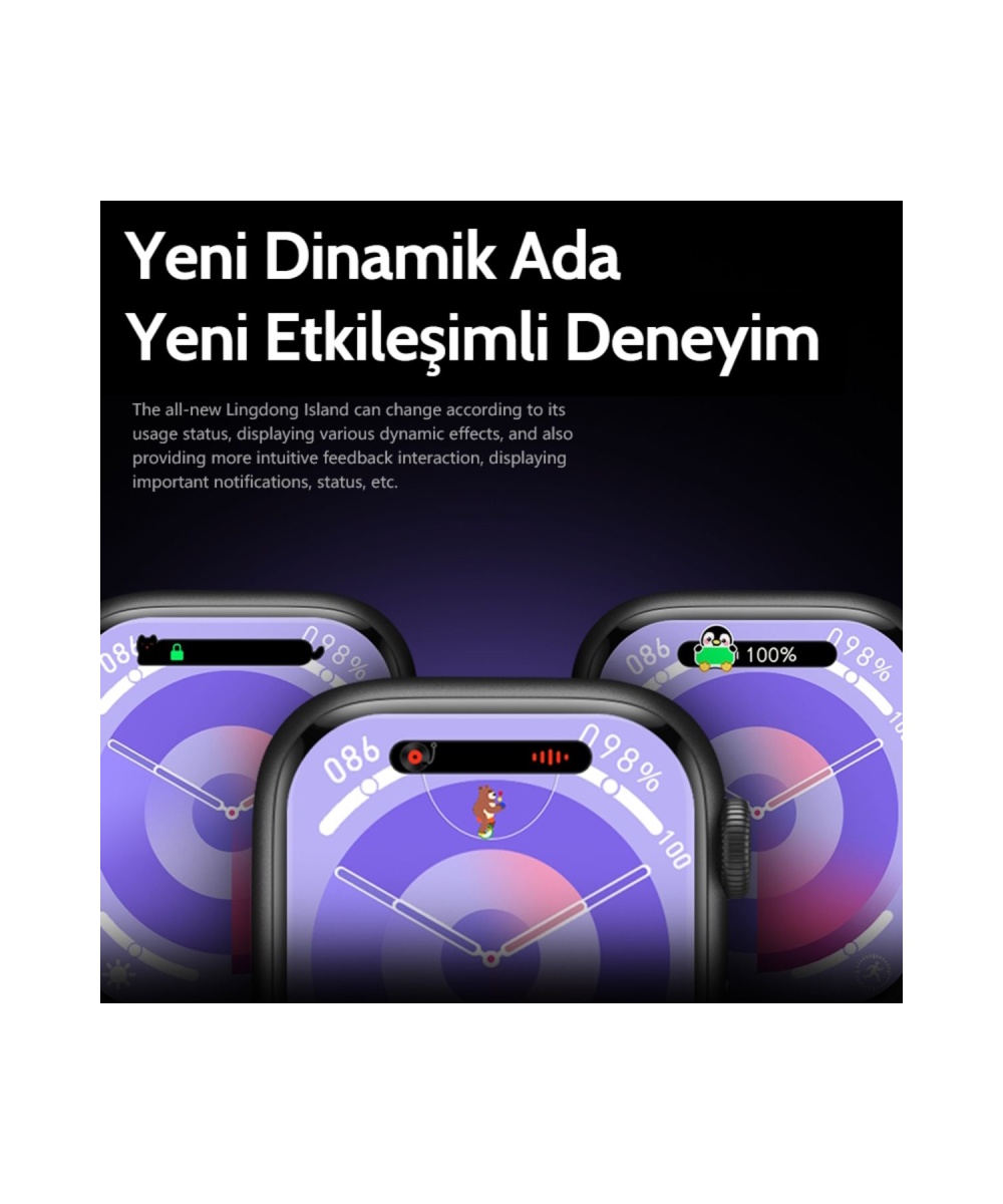 Watch 9 Promax Hw Series 45mm Amoled Ekran Akıllı Saat Sesli Görüşmeli Iphone Huawei Uyumlu 8